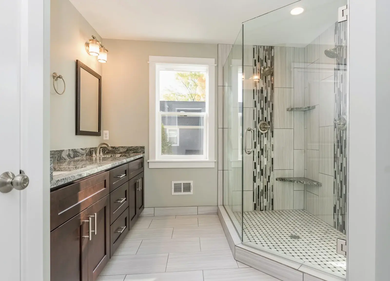 Interior view of a bathroom