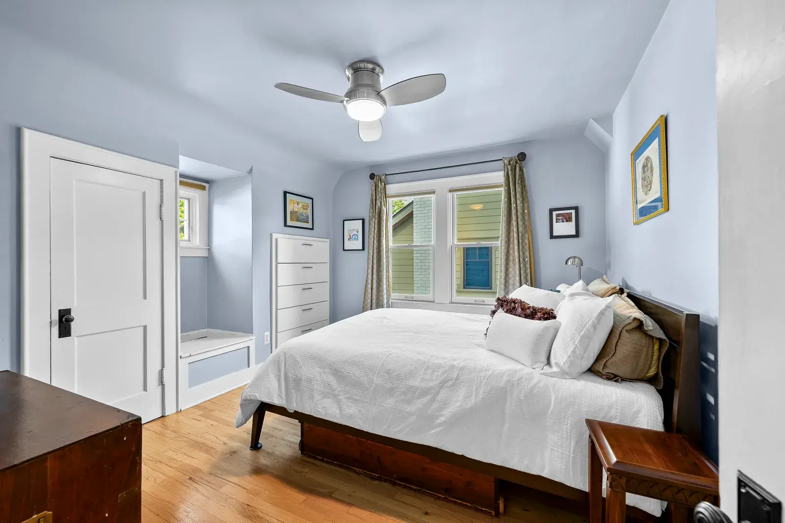Interior view of a bedroom