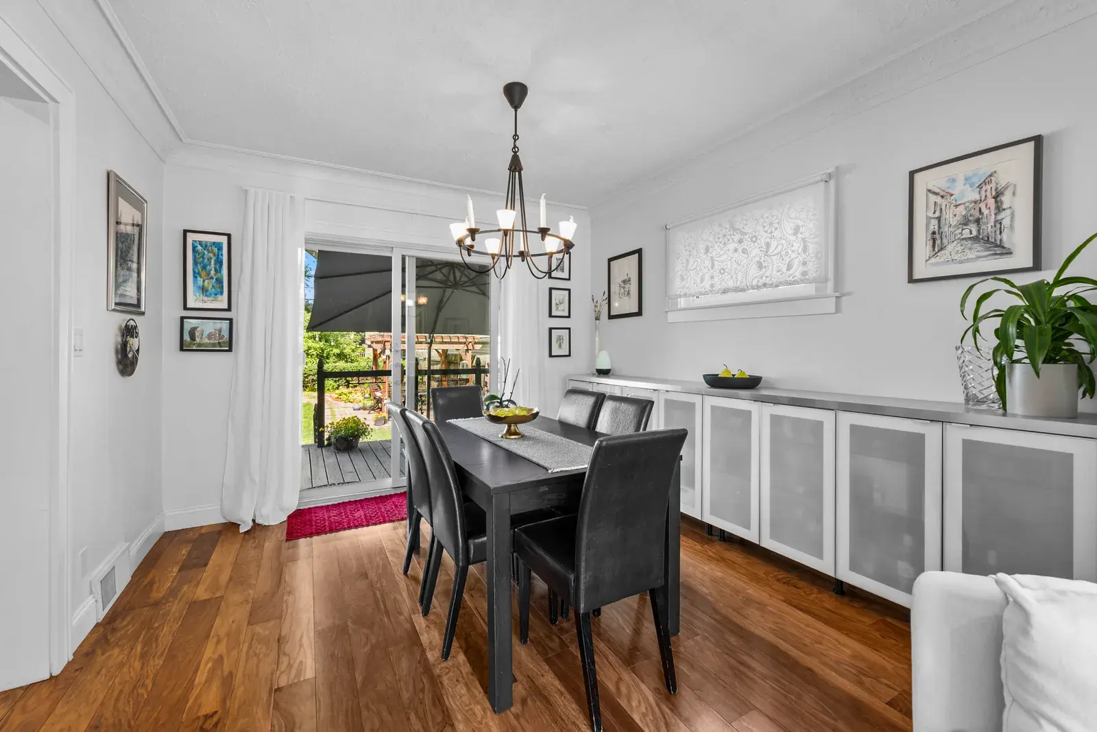 Interior view of a dining room