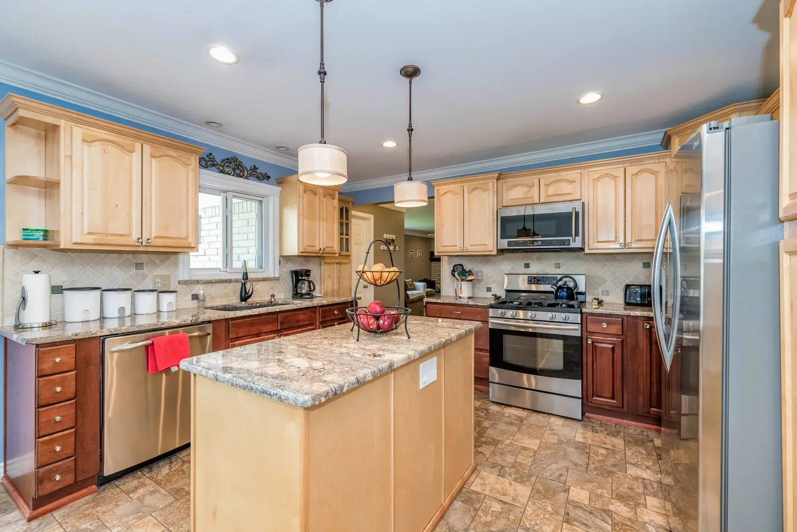 Interior view of a kitchen