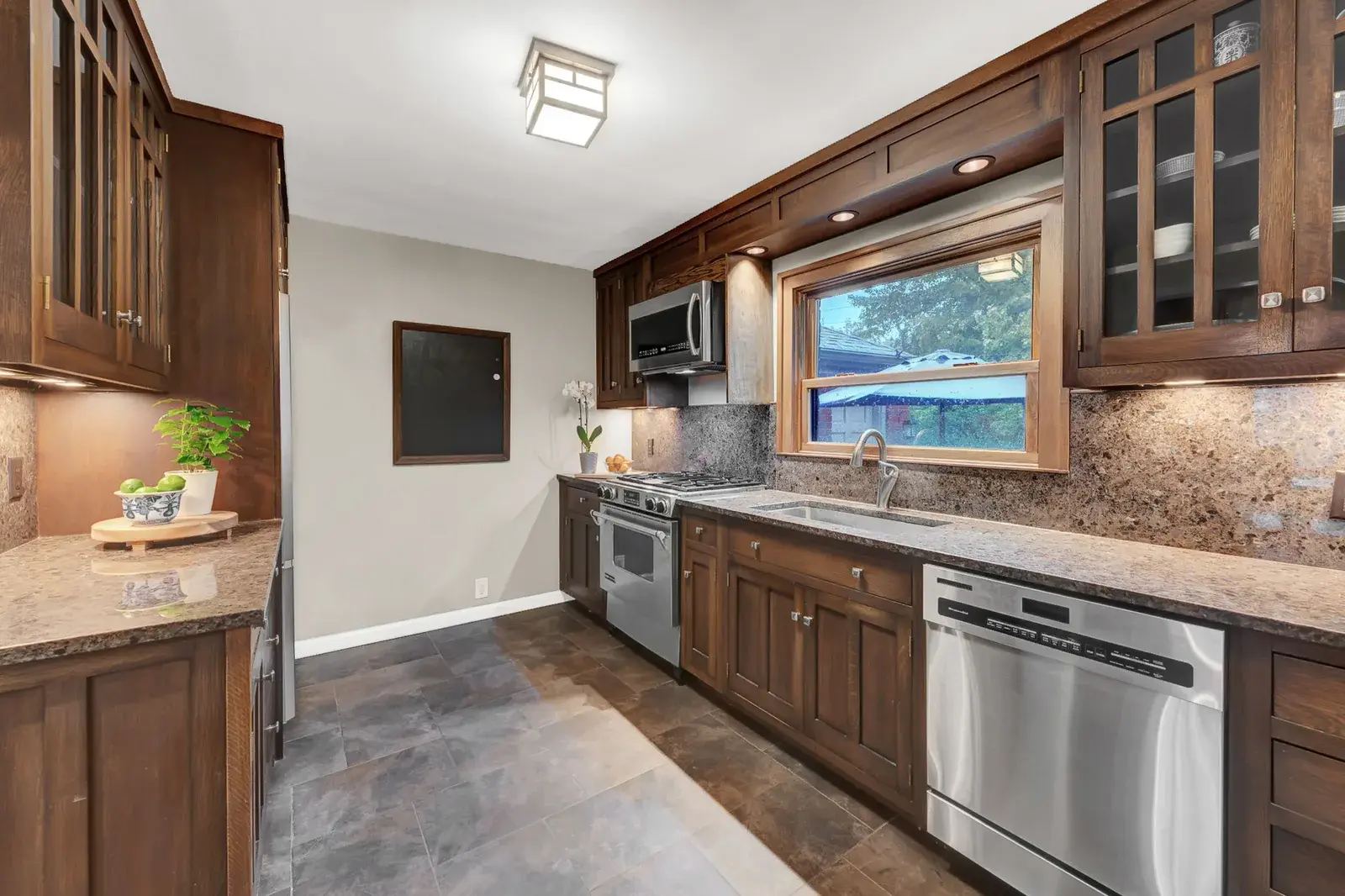 Interior view of a kitchen