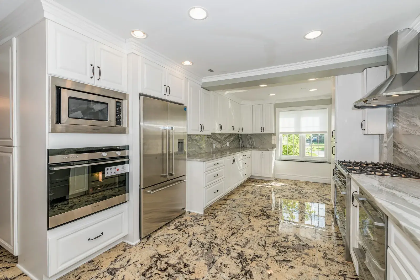 Interior view of a new home's kitchen
